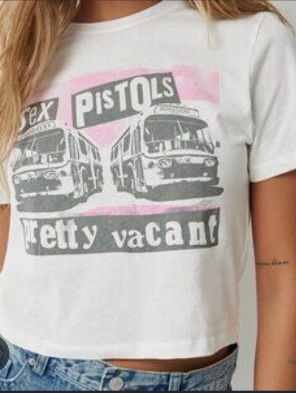 Sex Pistols "Pretty Vacant" Crop Top (2024)